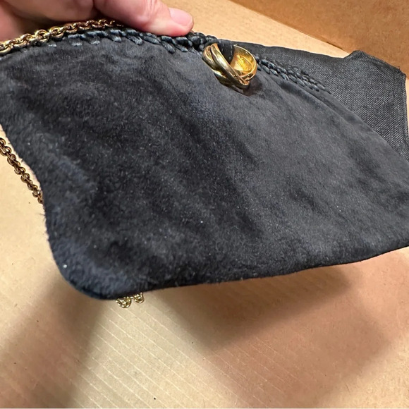 Beautiful Rodo handbag, black suede, excellent condition, with dustbag - Picture 4 of 16